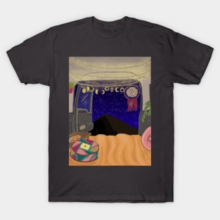 Camper Van Life - night skies T-Shirt